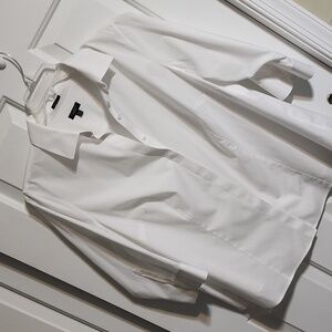 Talbots White Button Down Shirt